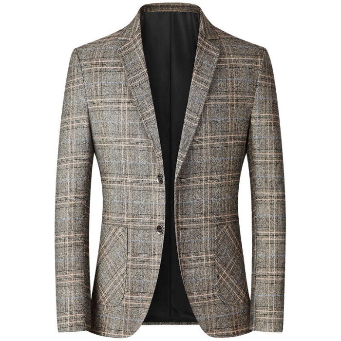 Single-Breasted Blazer Men's Clothing New Style Suit
