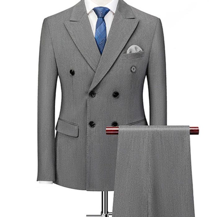 Double Breasted Men Wedding Suits New Italian Style - Image 2
