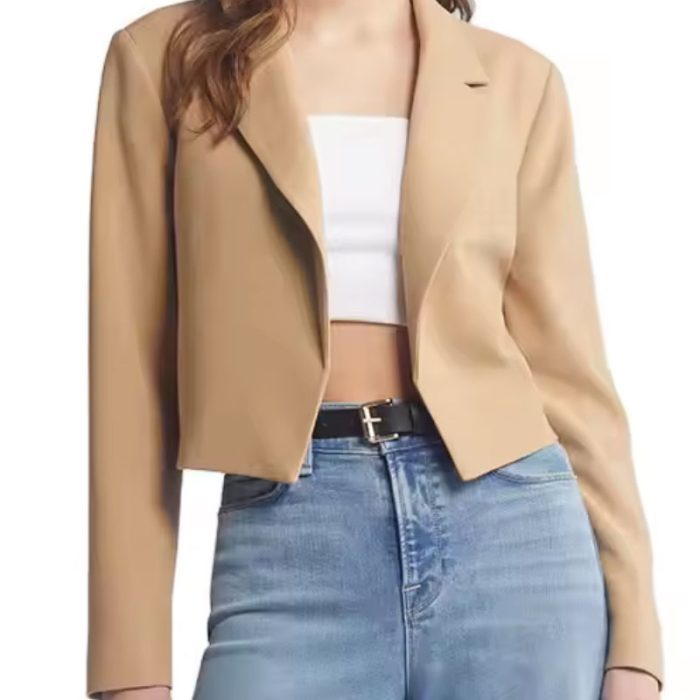 Cropped Boxy Blazer Dress Women