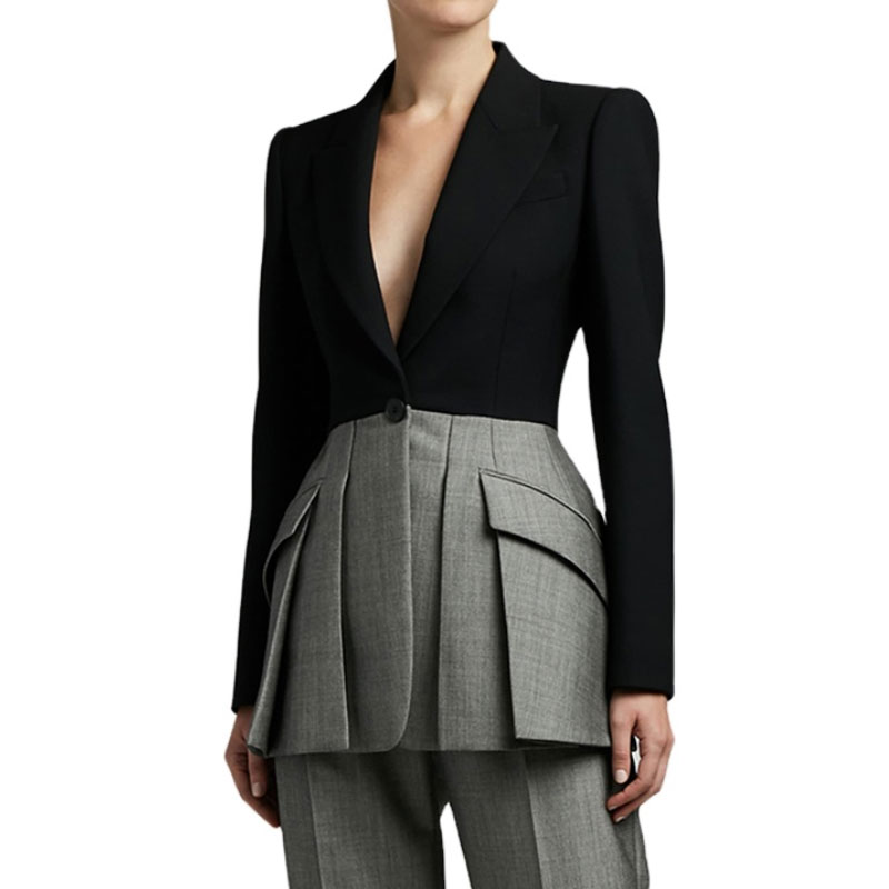 Huge And Natural Boobs Blazer
