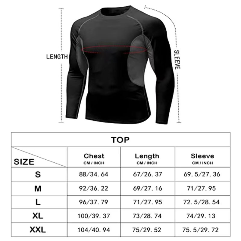 248 Sahara White Compression Shirt Mens Size Chart