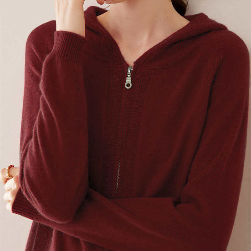 Cashmere Zip Hoodie women wholesale