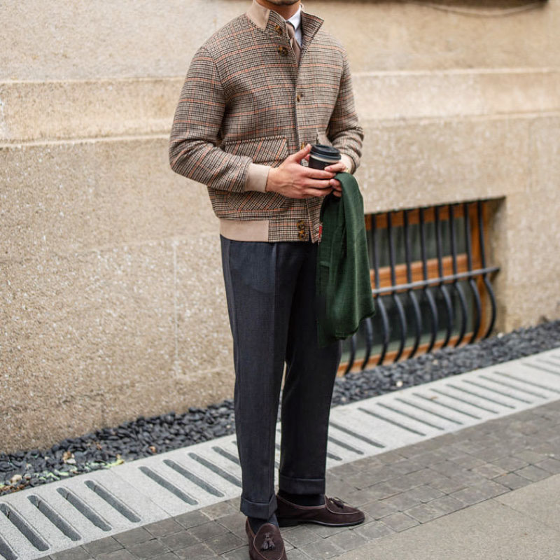 357 Men Houndstooth Jacket