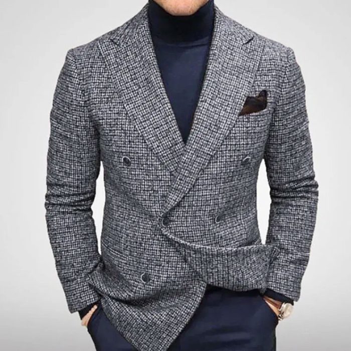 Mens Plaid Blazer