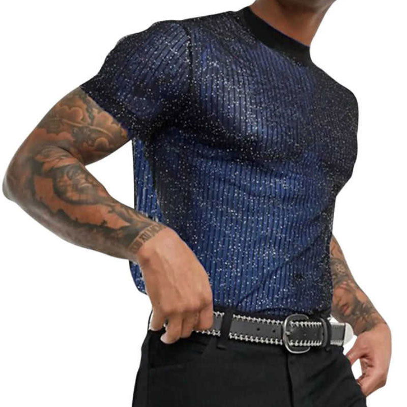 Mens Sequin Shirt - Image 2