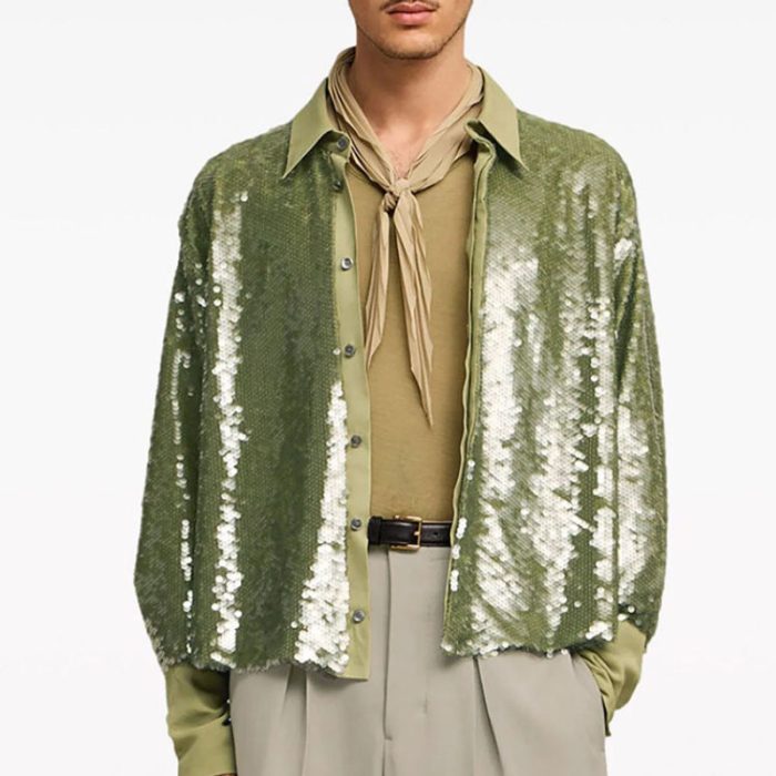 Male Sequin Shirt