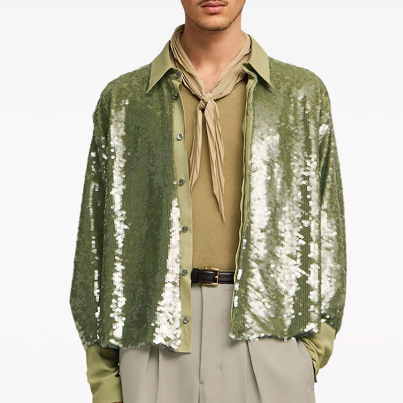 Male Sequin Shirt