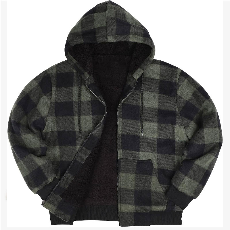 Hooded Flannel Jacket