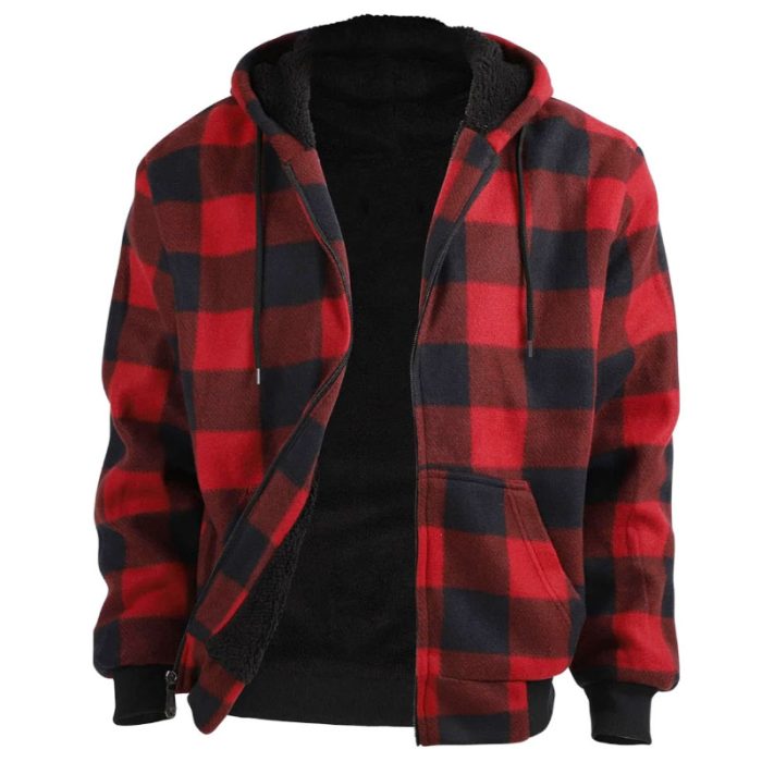 Hooded Flannel Jacket​