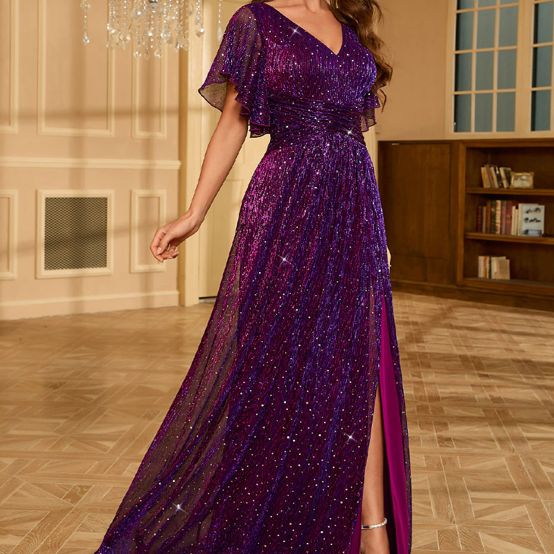 641 Kate Middleton Purple Dress