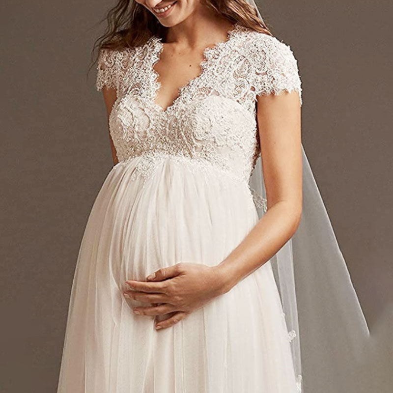 656 Maternity Wedding Dress Clothing