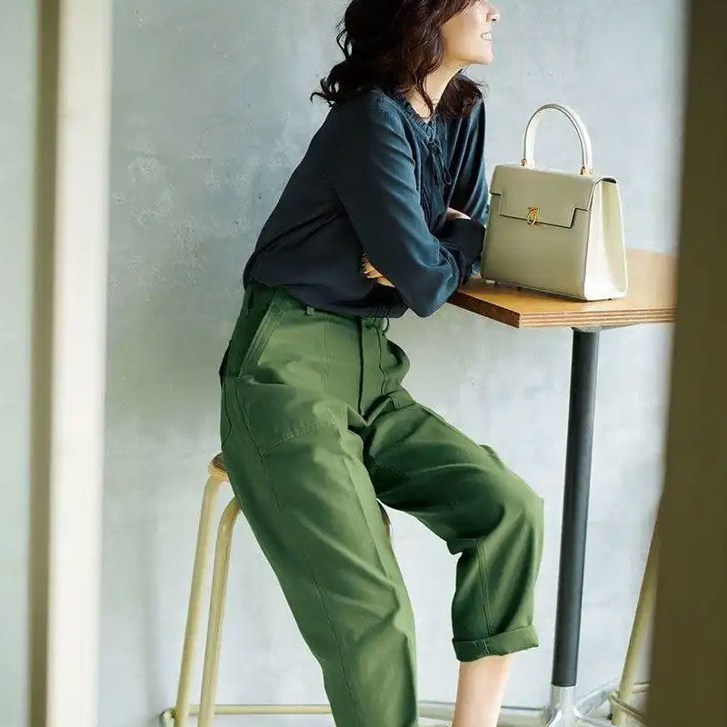 Colour Shirt With Green Pants