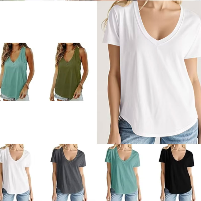 Tank Top With V-neck