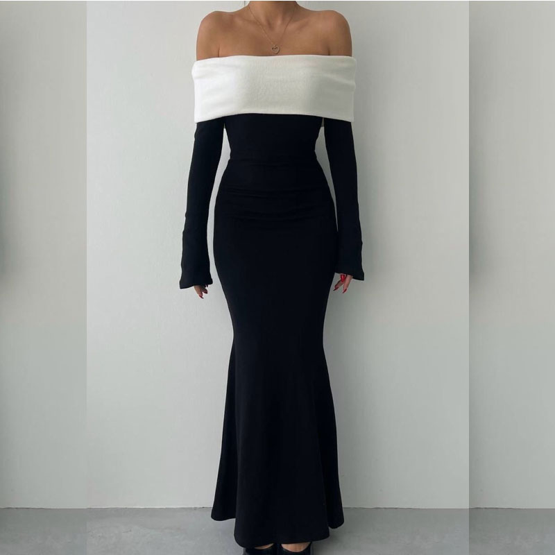 Black And White Maxi Dress