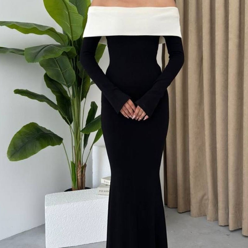 Black And White Maxi Dress