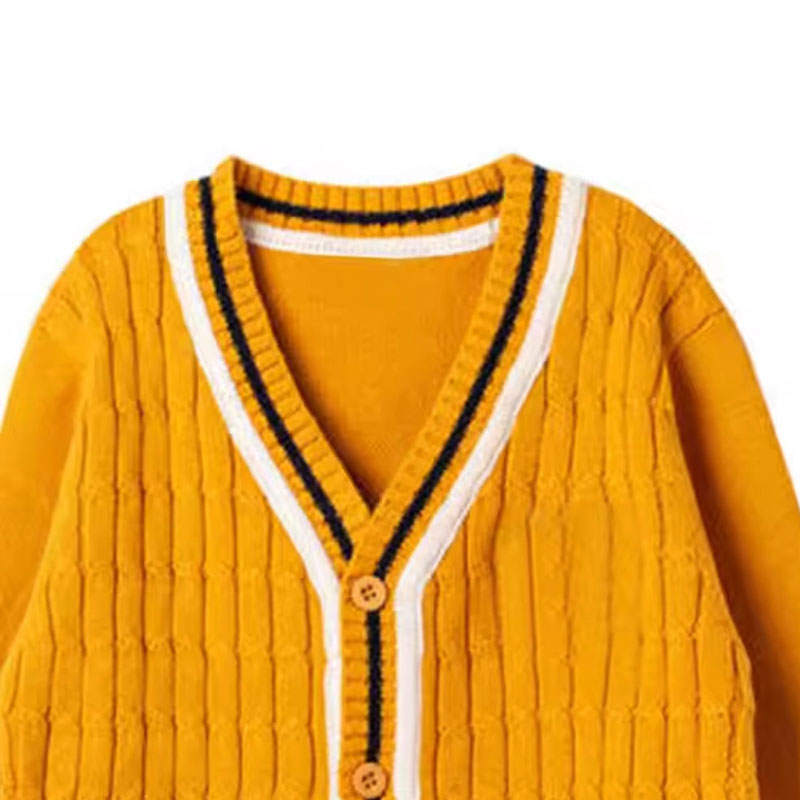 Yellow Cardigan Women's Clothing