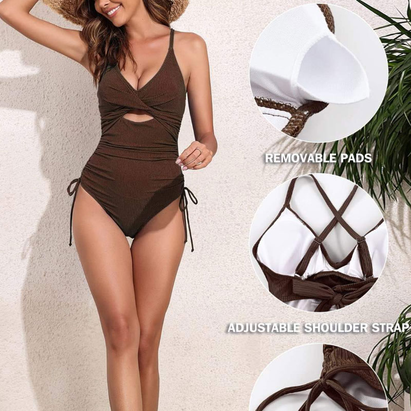 High Neck One Piece Swimsuit