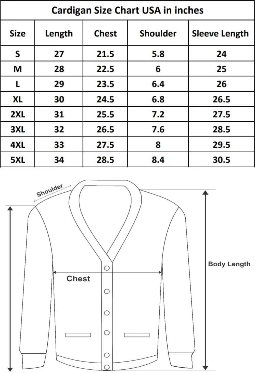 x-063 Yellow Cardigan Women's Clothing Size Chart